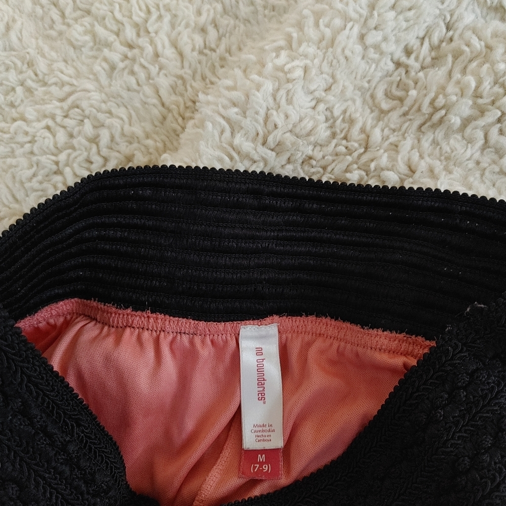 No boundaries double slits skirt, M, hot pink